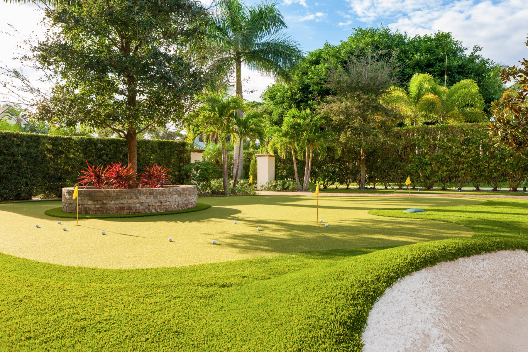 Residential artificial grass installation in Boynton Beach, Florida